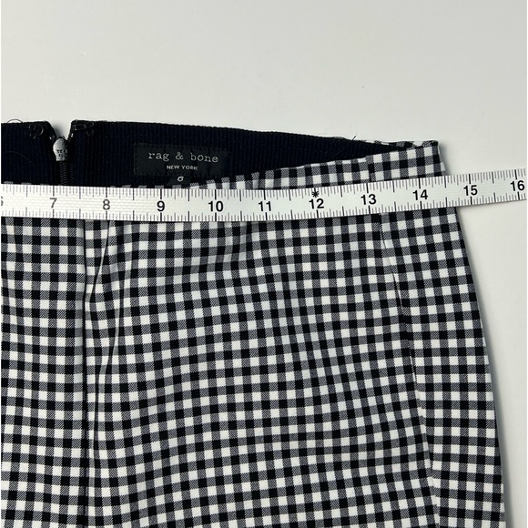 NWT rag & bone Simone Plaid Pants  SZ-8 - Picture 5 of 8